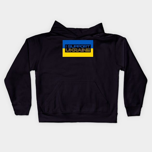 I Support Ukraine Kids Hoodie by MindBoggling